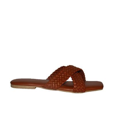 ECLB ERM 00092 Old Rose/Tan Women Flats Sandals