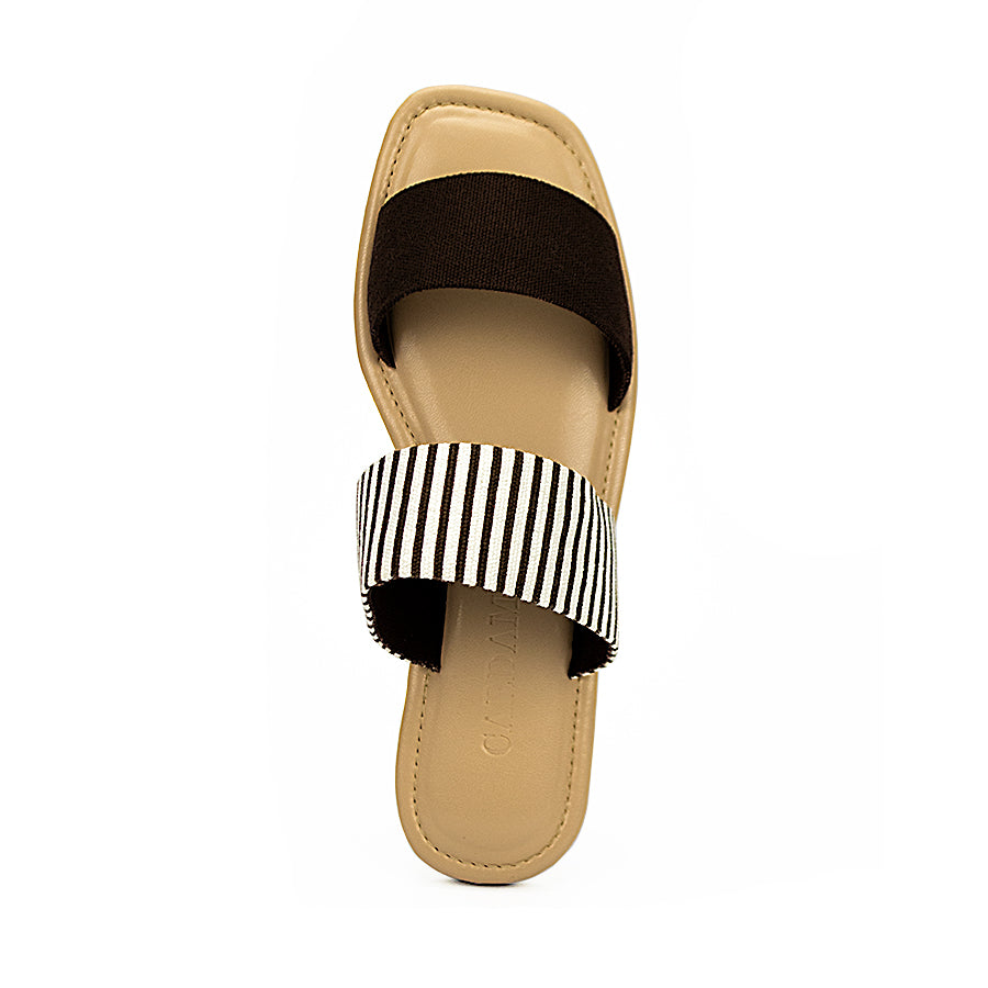 Cardams ECLA LNE 00031 Brown/Yellow Women Flats Sandals