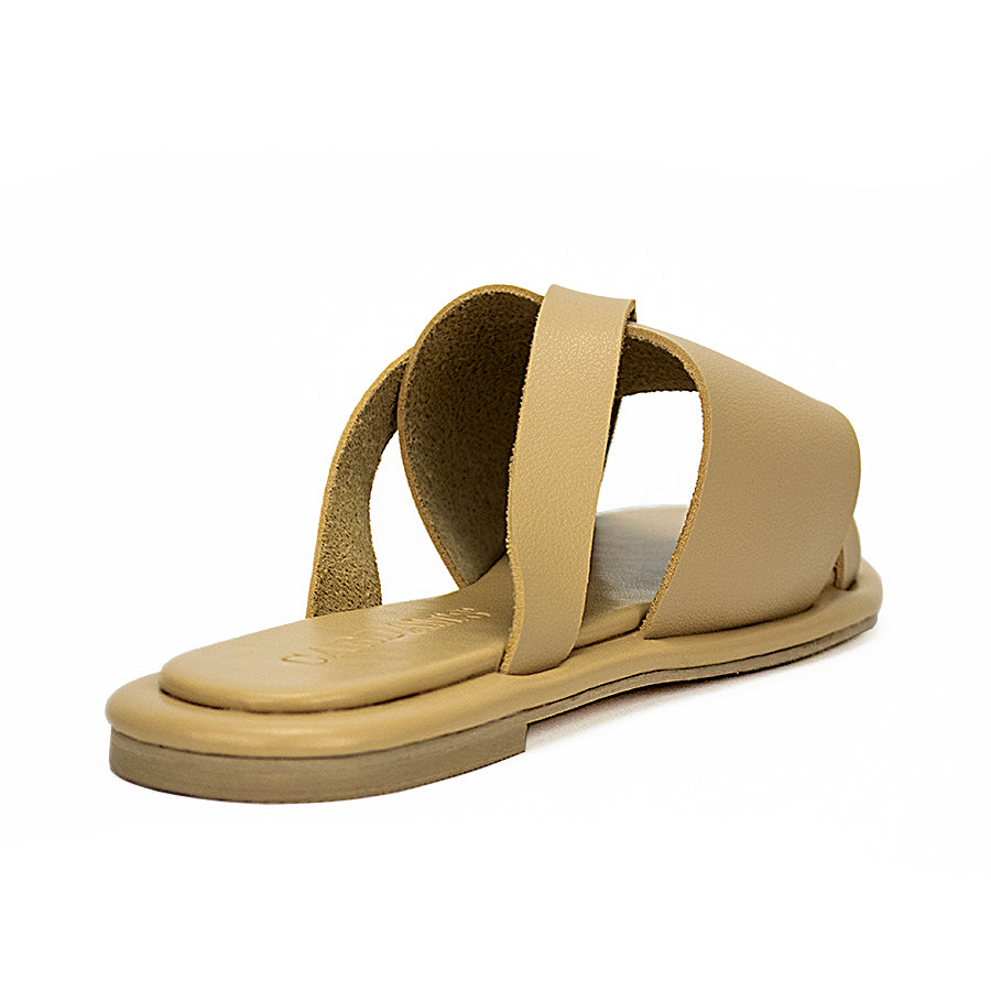 Cardams ECLA LNE 00032 Beige/Cream Women Flats Sandals