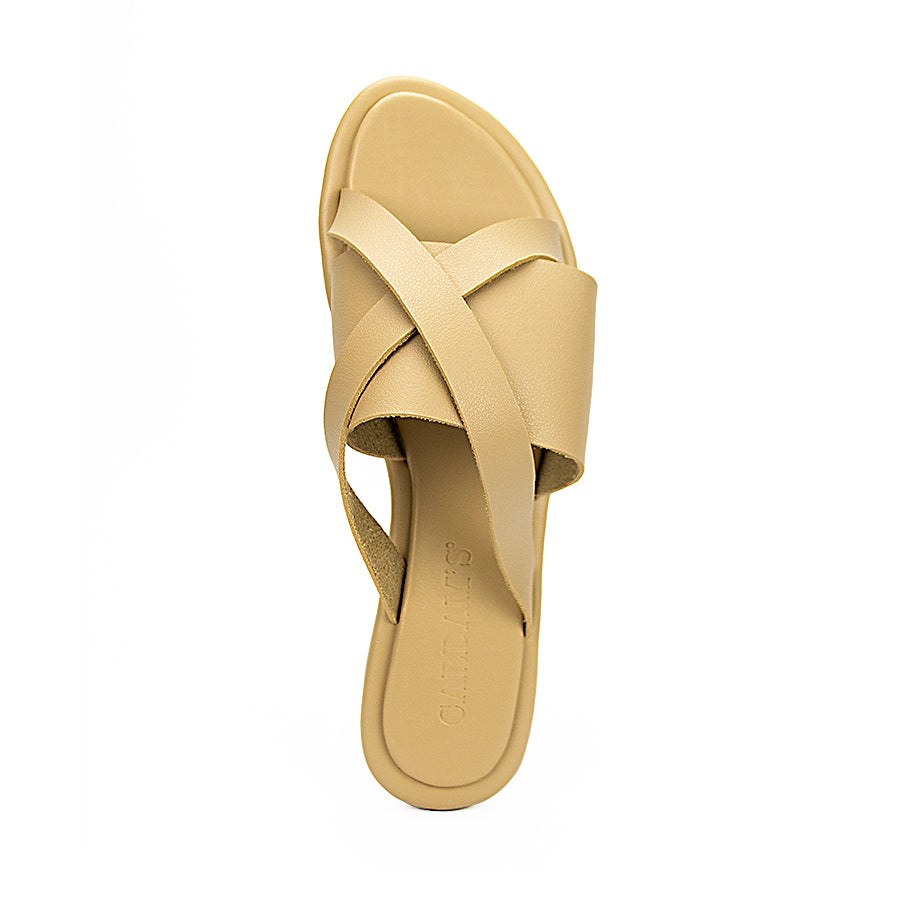 Cardams ECLA LNE 00032 Beige/Cream Women Flats Sandals