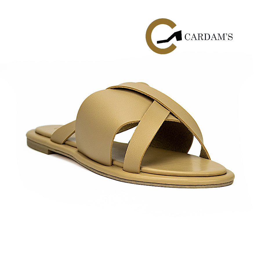 Cardams ECLA LNE 00032 Beige/Cream Women Flats Sandals