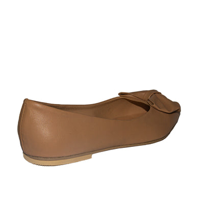 Cardams ECLA LNE 00059 Beige/Dark Brown Flats