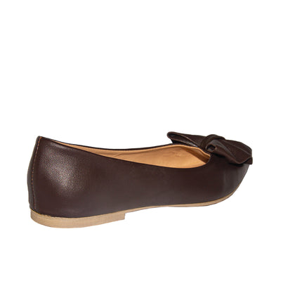 Cardams ECLA LNE 00059 Beige/Dark Brown Flats