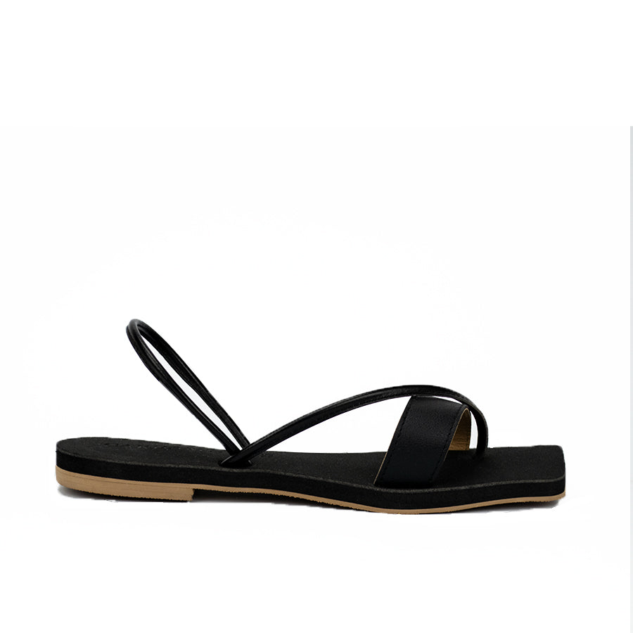 Cardams ECLA RSS 00003 Black/Maroon/White Women Flat Sandals