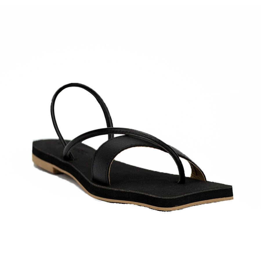 Cardams ECLA RSS 00003 Black/Maroon/White Women Flat Sandals