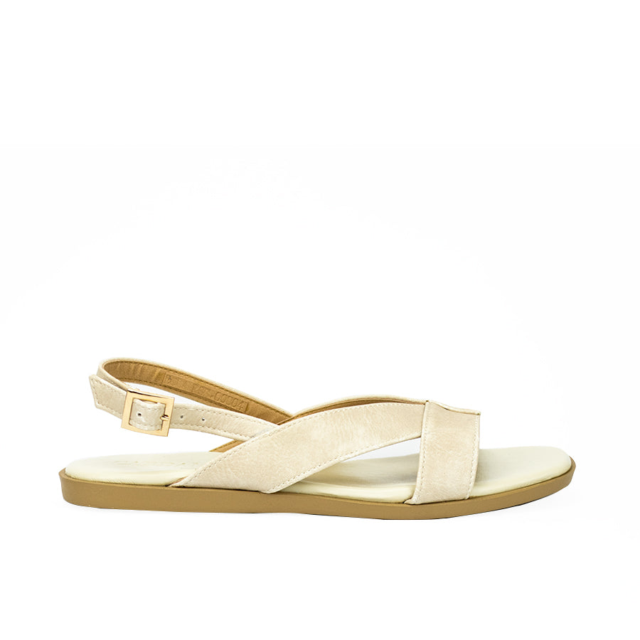 Cardams ECLA RSS 00004 Gold/Silver/White Women Flat Sandals