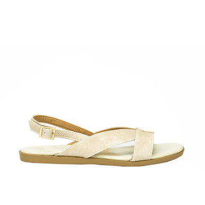 Cardams ECLA RSS 00004 Gold/Silver/White Women Flat Sandals