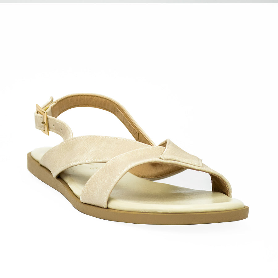 Cardams ECLA RSS 00004 Gold/Silver/White Women Flat Sandals