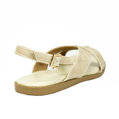 Cardams ECLA RSS 00004 Gold/Silver/White Women Flat Sandals
