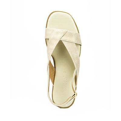 Cardams ECLA RSS 00004 Gold/Silver/White Women Flat Sandals