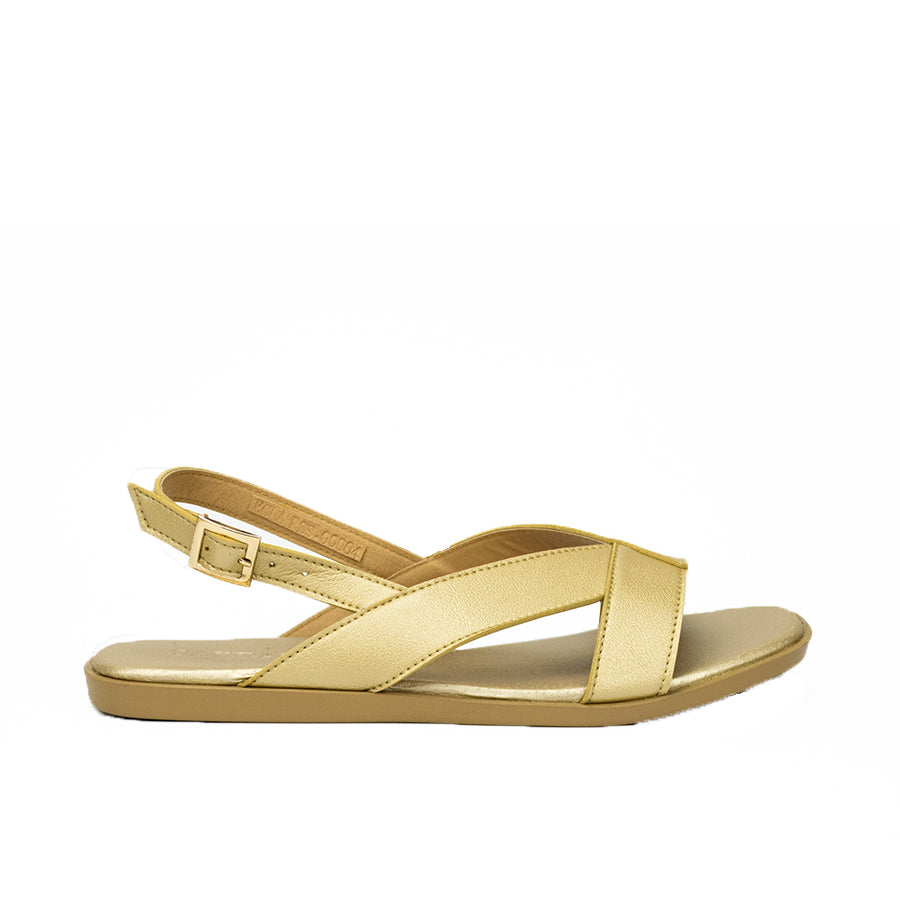 Cardams ECLA RSS 00004 Gold/Silver/White Women Flat Sandals