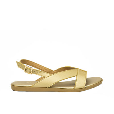 Cardams ECLA RSS 00004 Gold/Silver/White Women Flat Sandals