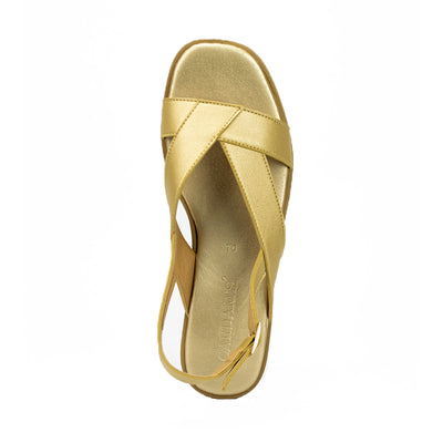 Cardams ECLA RSS 00004 Gold/Silver/White Women Flat Sandals