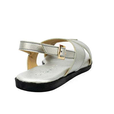 Cardams ECLA RSS 00004 Gold/Silver/White Women Flat Sandals