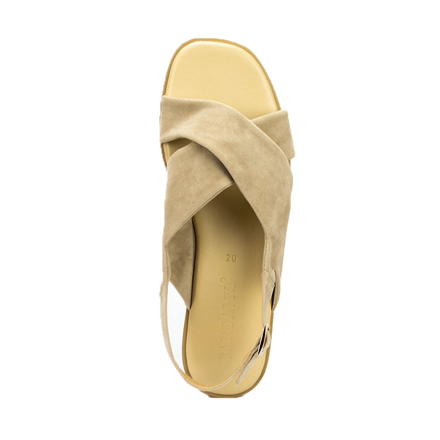Cardams ECLA RSS 00006 Bone/Gray/Tan Women Flat Sandals