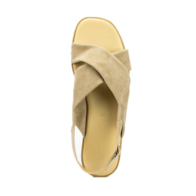Cardams ECLA RSS 00006 Bone/Gray/Tan Women Flat Sandals