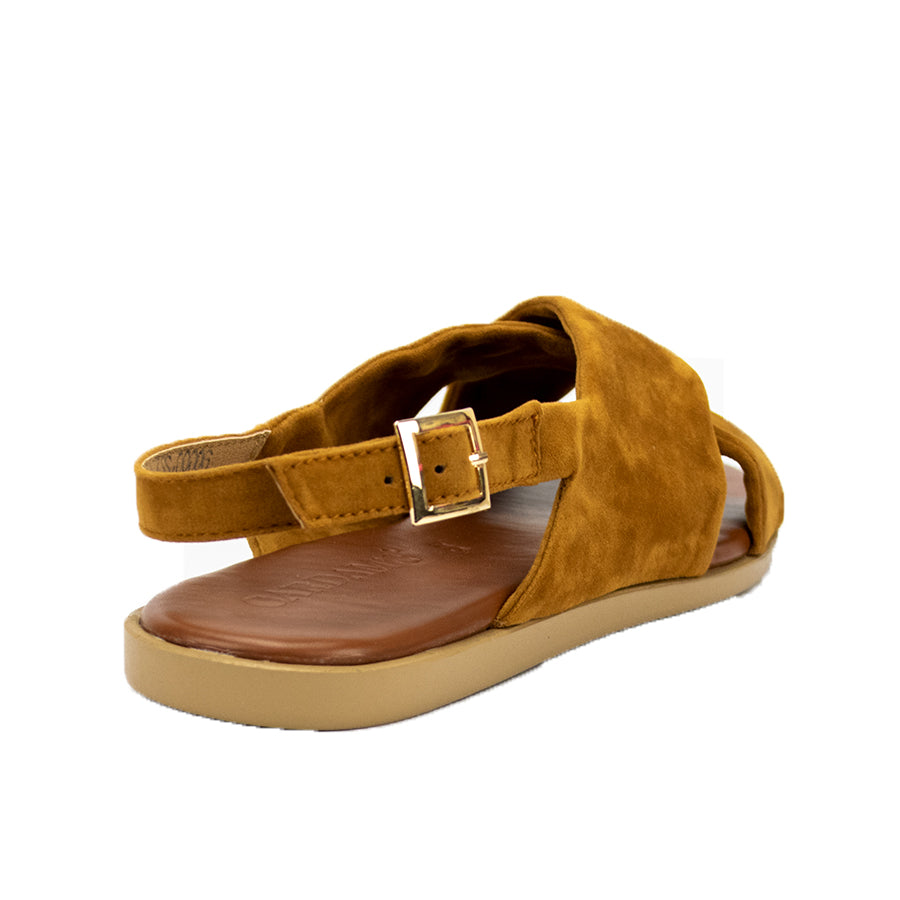 Cardams ECLA RSS 00006 Bone/Gray/Tan Women Flat Sandals