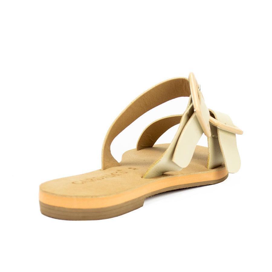 Cardams ECLA RSS 00007 Cream/Mocha/Brown Women Flats