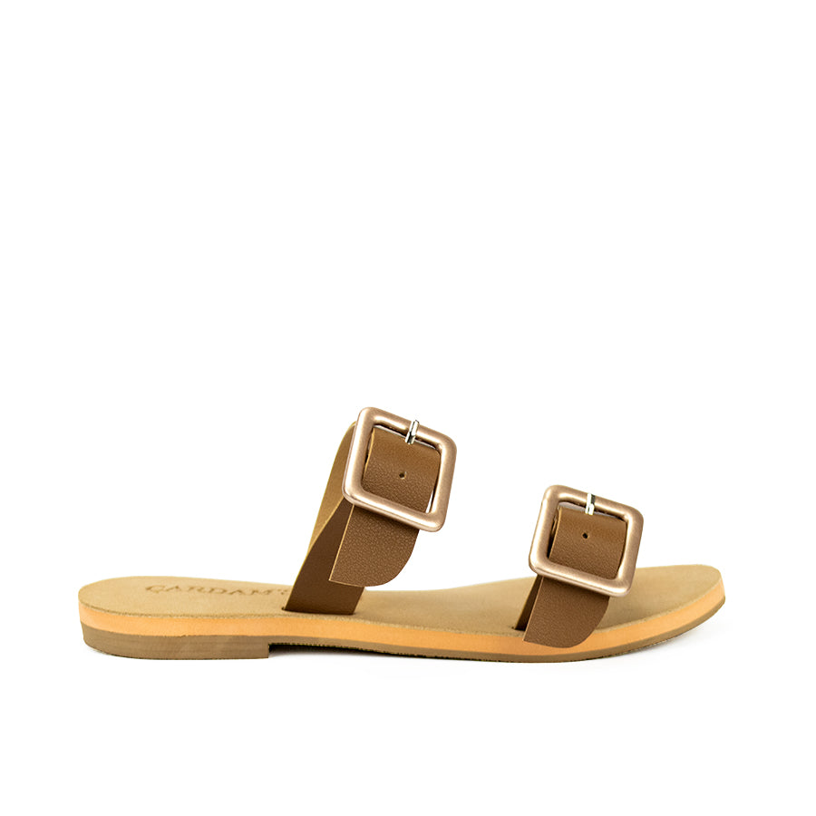 Cardams ECLA RSS 00007 Cream/Mocha/Brown Women Flats