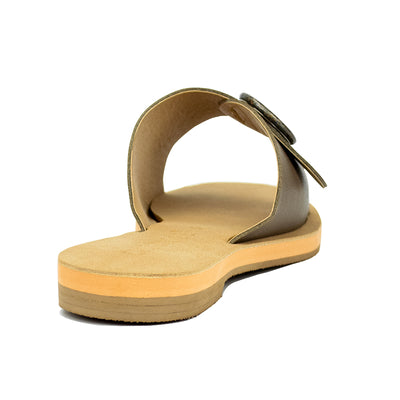 Cardams ECLA RSS 00008 Mocha Beige/Taupe/White Women Flat Sandals
