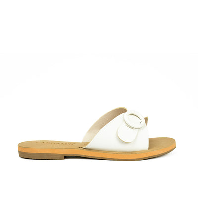 Cardams ECLA RSS 00008 Mocha Beige/Taupe/White Women Flat Sandals