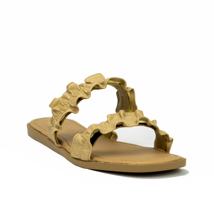 Cardams ECLA RSS 00009 Beige/Silver/White Women Flat Sandals