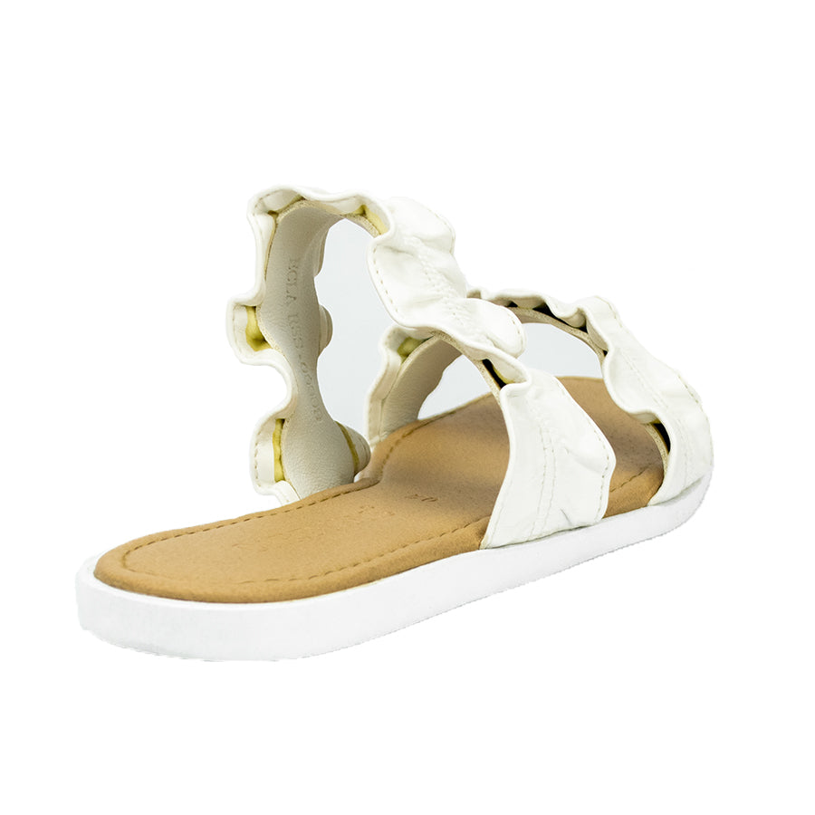 Cardams ECLA RSS 00009 Beige/Silver/White Women Flat Sandals