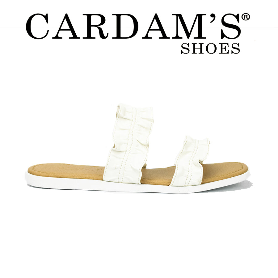 Cardams ECLA RSS 00009 Beige/Silver/White Women Flat Sandals
