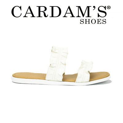 Cardams ECLA RSS 00009 Beige/Silver/White Women Flat Sandals