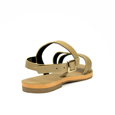 Cardams ECLA RSS 00012 GOLD Women Flat Sandals