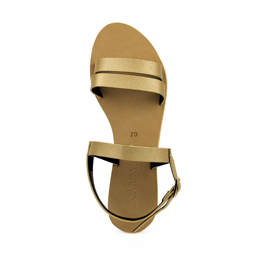 Cardams ECLA RSS 00012 GOLD Women Flat Sandals