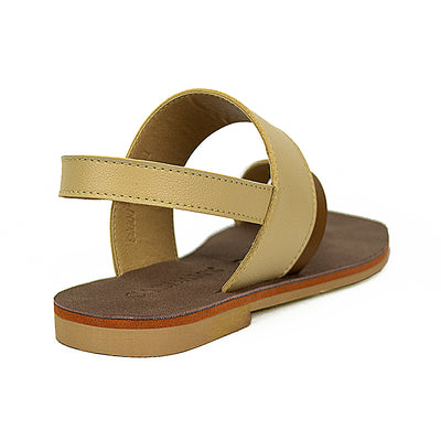 Cardams ECLA RSS 00033 Beige/White Women Flat Sandals