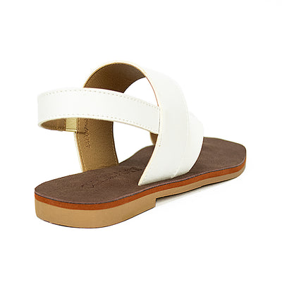 Cardams ECLA RSS 00033 Beige/White Women Flat Sandals