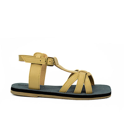 Cardams ECLA RSS 00041 Beige/Green/Tan Flat Sandals
