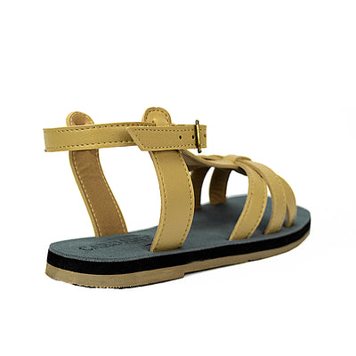 Cardams ECLA RSS 00041 Beige/Green/Tan Flat Sandals