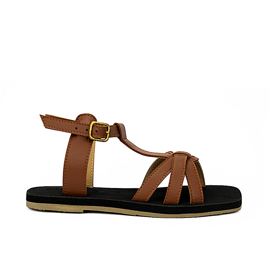 Cardams ECLA RSS 00041 Beige/Green/Tan Flat Sandals