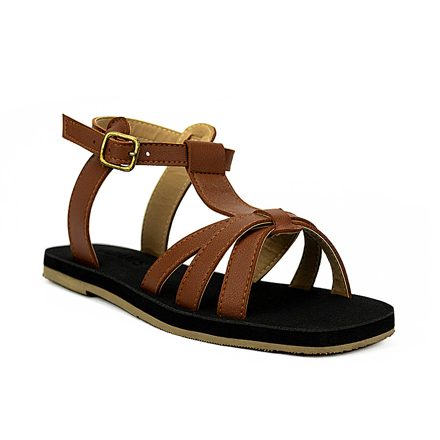 Cardams ECLA RSS 00041 Beige/Green/Tan Flat Sandals
