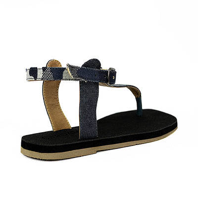 Cardams ECLA RSS 00042 Blue Flat Sandals