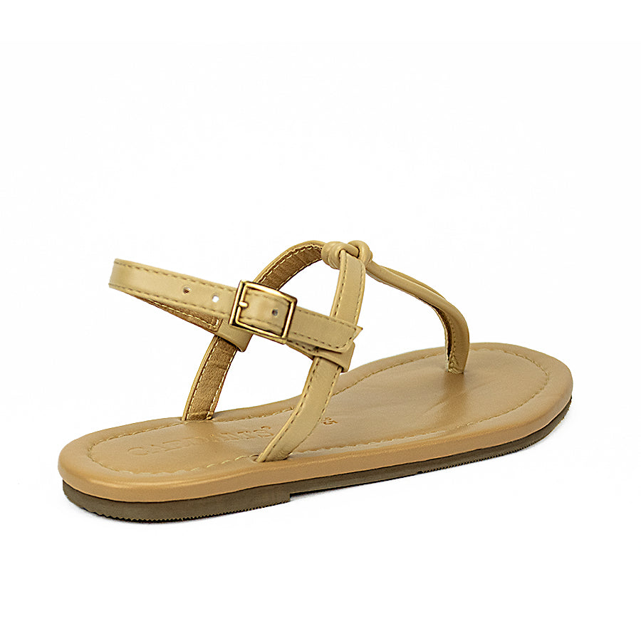 Cardams ECLA RSS 00050 Cream/Tan Flat Sandals