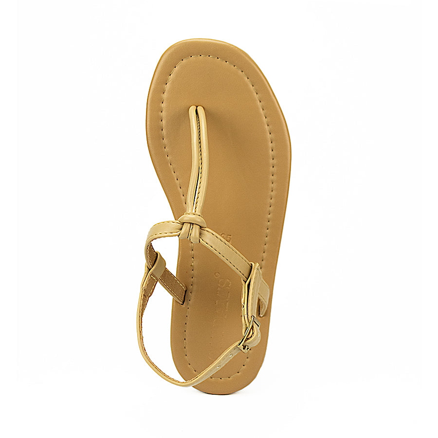 Cardams ECLA RSS 00050 Cream/Tan Flat Sandals