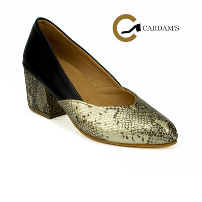 Cardams ECLA RSS 00076 Black/Black Gold Women Pumps