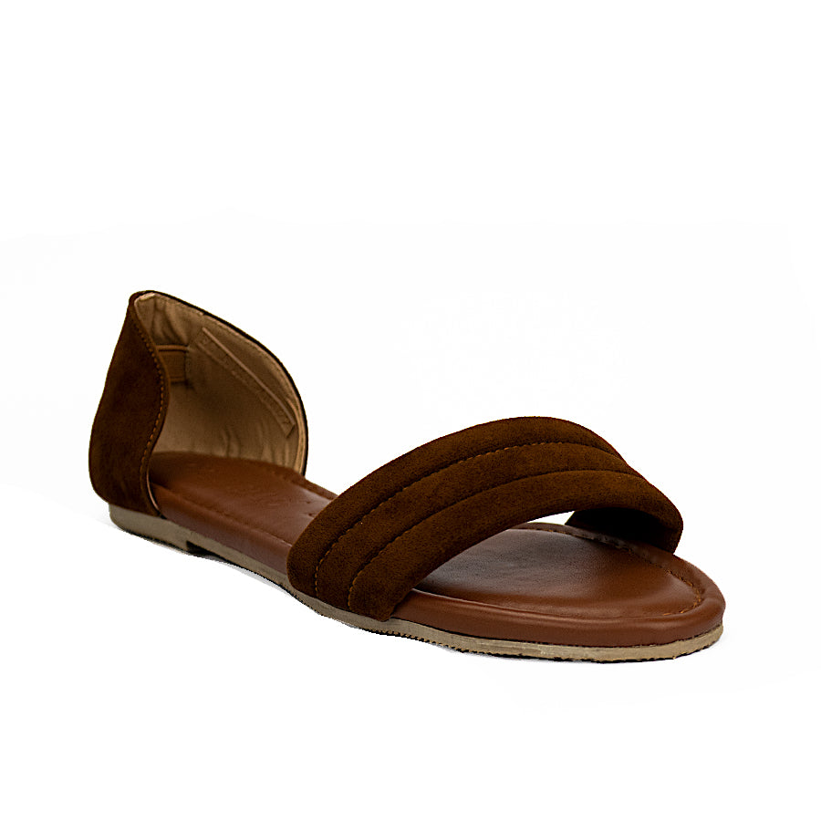 Cardams ECLA RSS 00022 Dark Brown/Taupe Women Flat Sandals