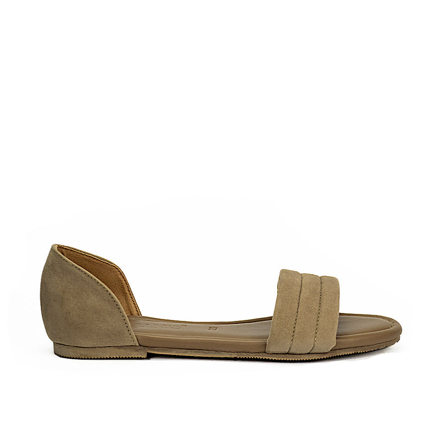Cardams ECLA RSS 00022 Dark Brown/Taupe Women Flat Sandals