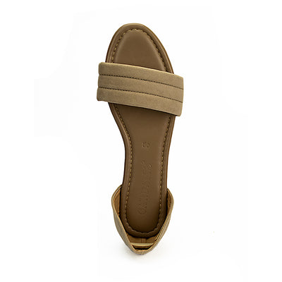 Cardams ECLA RSS 00022 Dark Brown/Taupe Women Flat Sandals