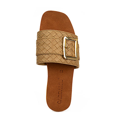 Cardams ECLA RSS 00025 Brown/Light Green/Mocha Beige Women Flat Sandals