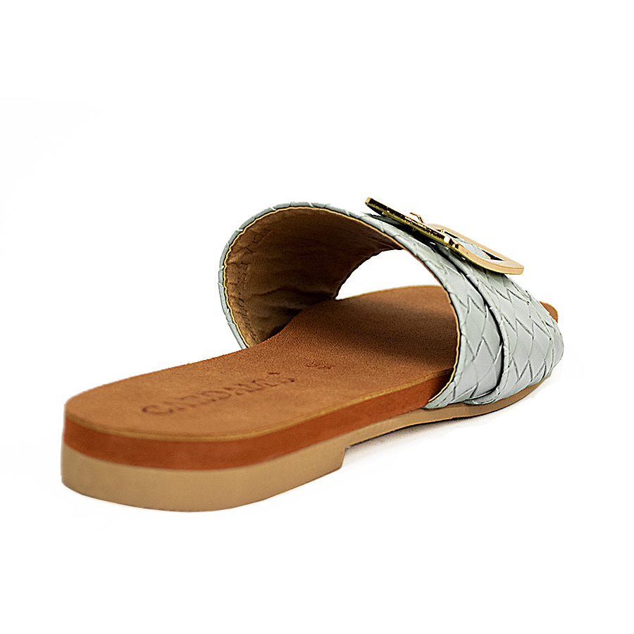 Cardams ECLA RSS 00025 Brown/Light Green/Mocha Beige Women Flat Sandals