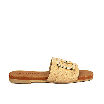 Cardams ECLA RSS 00025 Brown/Light Green/Mocha Beige Women Flat Sandals