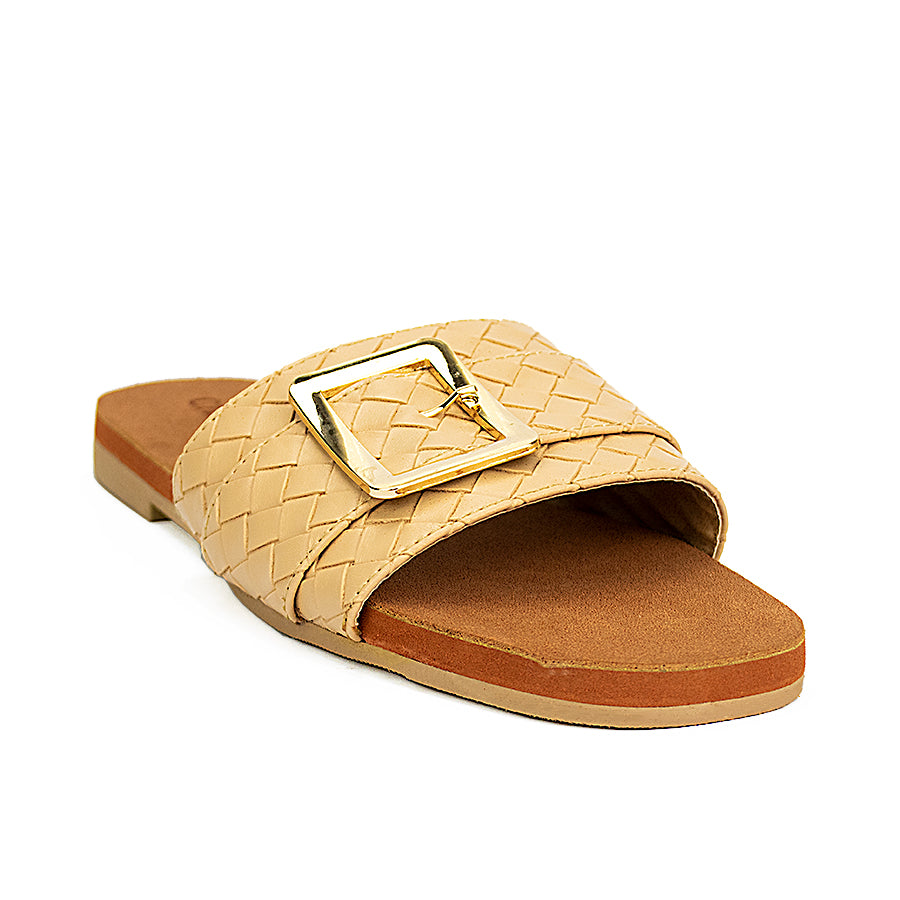 Cardams ECLA RSS 00025 Brown/Light Green/Mocha Beige Women Flat Sandals