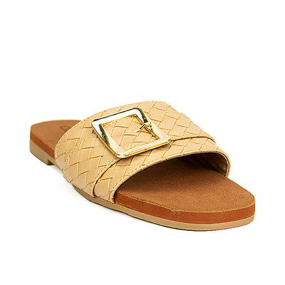 Cardams ECLA RSS 00025 Brown/Light Green/Mocha Beige Women Flat Sandals