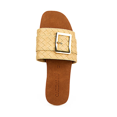 Cardams ECLA RSS 00025 Brown/Light Green/Mocha Beige Women Flat Sandals